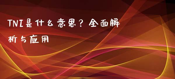 TNI是什么意思？全面解析与应用_https://www.qmgjg.com_恒生指数期货_第1张