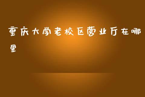 重庆大学老校区营业厅在哪里_https://www.qmgjg.com_恒生指数是什么_第1张
