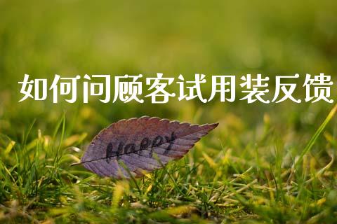如何问顾客试用装反馈_https://www.qmgjg.com_恒生指数是什么_第1张