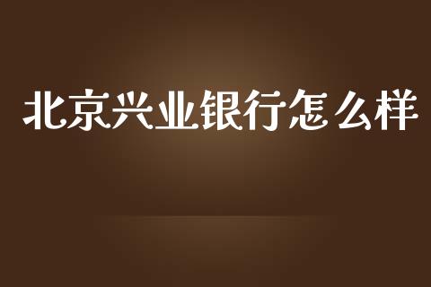 北京兴业银行怎么样_https://www.qmgjg.com_恒生指数期货_第1张