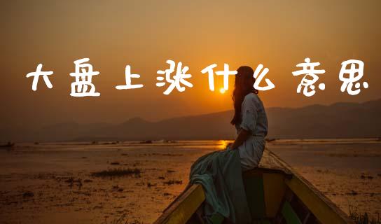 大盘上涨什么意思_https://www.qmgjg.com_恒生指数是什么_第1张