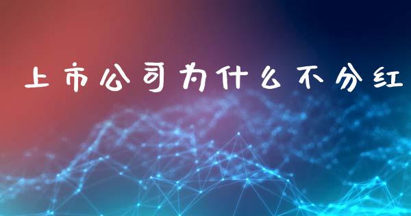 上市公司为什么不分红_https://www.qmgjg.com_恒生指数期货_第1张