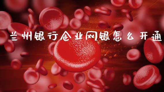 兰州银行企业网银怎么开通_https://www.qmgjg.com_恒生指数是什么_第1张