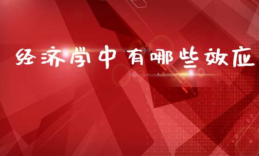 经济学中有哪些效应_https://www.qmgjg.com_恒生指数是什么_第1张