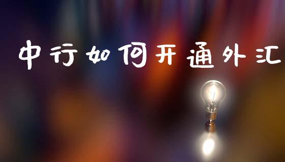 中行如何开通外汇_https://www.qmgjg.com_恒生指数是什么_第1张