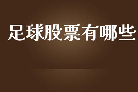 足球股票有哪些_https://www.qmgjg.com_恒生指数期货_第1张