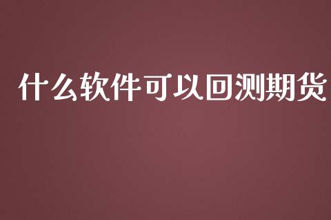 什么软件可以回测期货_https://www.qmgjg.com_恒生指数是什么_第1张