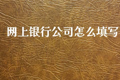网上银行公司怎么填写_https://www.qmgjg.com_恒生指数期货_第1张