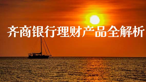 齐商银行理财产品全解析_https://www.qmgjg.com_恒生指数是什么_第1张
