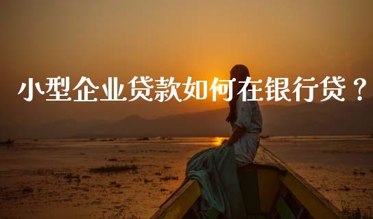 小型企业贷款如何在银行贷？_https://www.qmgjg.com_香港恒生指数_第1张