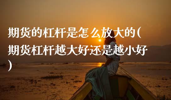 期货的杠杆是怎么放大的(期货杠杆越大好还是越小好)_https://www.qmgjg.com_香港恒生指数_第1张