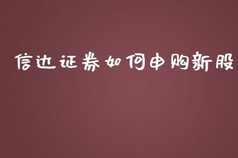 信达证券如何申购新股_https://www.qmgjg.com_恒生指数是什么_第1张