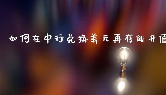 如何在中行兑换美元再存能升值_https://www.qmgjg.com_恒生指数期货_第1张
