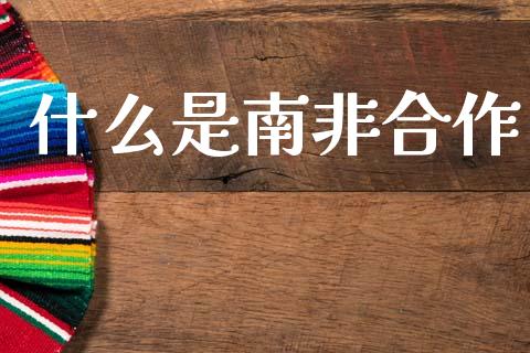 什么是南非合作_https://www.qmgjg.com_香港恒生指数_第1张