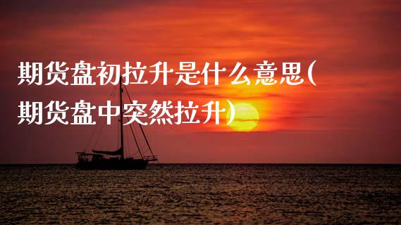 期货盘初拉升是什么意思(期货盘中突然拉升)_https://www.qmgjg.com_恒生指数是什么_第1张