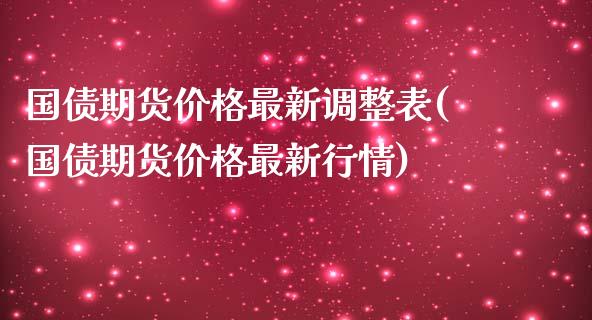 国债期货价格最新调整表(国债期货价格最新行情)_https://www.qmgjg.com_香港恒生指数_第1张