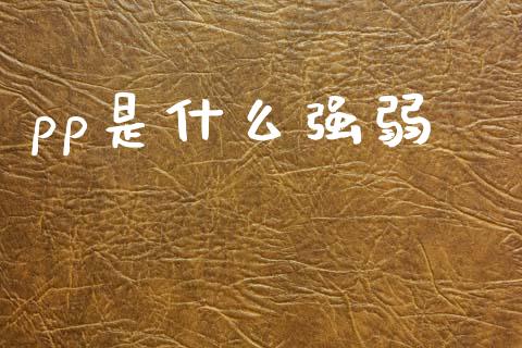 pp是什么强弱_https://www.qmgjg.com_香港恒生指数_第1张