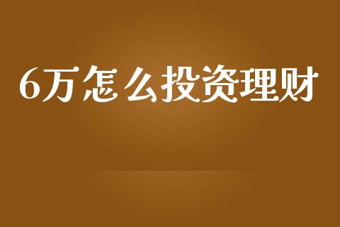 6万怎么投资理财_https://www.qmgjg.com_恒生指数期货_第1张