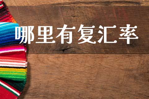 哪里有复汇率_https://www.qmgjg.com_港股恒生指数_第1张