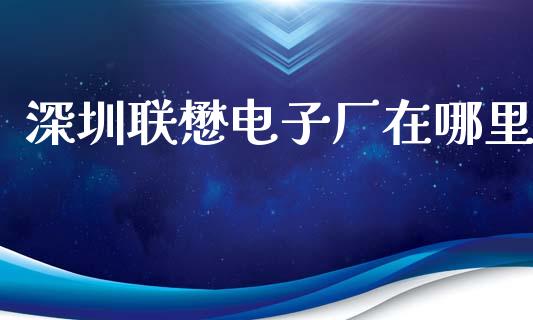 深圳联懋电子厂在哪里_https://www.qmgjg.com_港股恒生指数_第1张