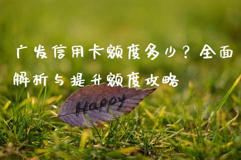 广发信用卡额度多少?全面解析与提升额度攻略_港股恒生指数_第1张_香港恒生指数_恒生指数期货_港股恒生指数_恒生指数是什么 广发信用卡额度多少?全面解析与提升额度攻略_https://www.qmgjg.com_港股恒生指数_第1张
