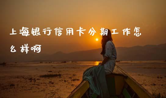 上海银行信用卡分期工作怎么样啊_https://www.qmgjg.com_恒生指数是什么_第1张