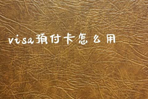 visa预付卡怎么用_https://www.qmgjg.com_港股恒生指数_第1张