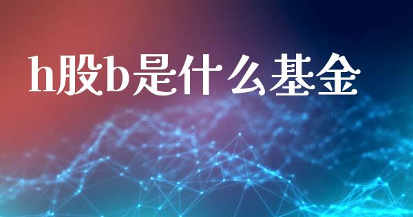 h股b是什么基金_https://www.qmgjg.com_恒生指数期货_第1张