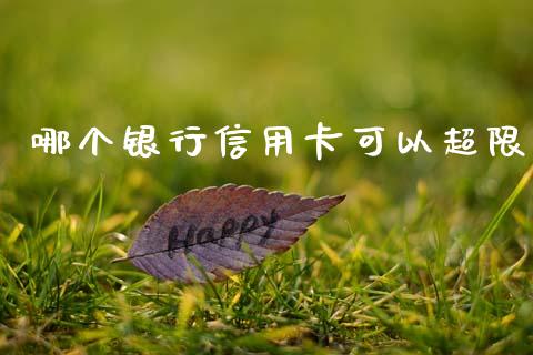 哪个银行信用卡可以超限_https://www.qmgjg.com_港股恒生指数_第1张