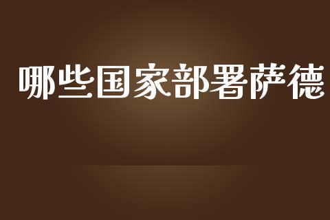 哪些国家部署萨德_https://www.qmgjg.com_恒生指数期货_第1张