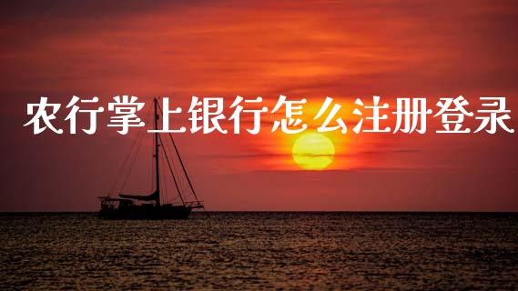 农行掌上银行怎么注册登录_https://www.qmgjg.com_恒生指数是什么_第1张