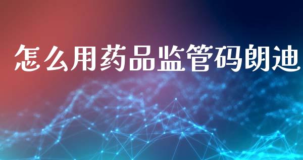 怎么用药品监管码朗迪_https://www.qmgjg.com_恒生指数期货_第1张