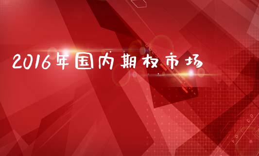 2016年国内期权市场_https://www.qmgjg.com_香港恒生指数_第1张
