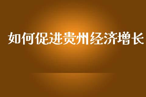 如何促进贵州经济增长_https://www.qmgjg.com_恒生指数是什么_第1张