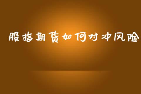 股指期货如何对冲风险_https://www.qmgjg.com_香港恒生指数_第1张