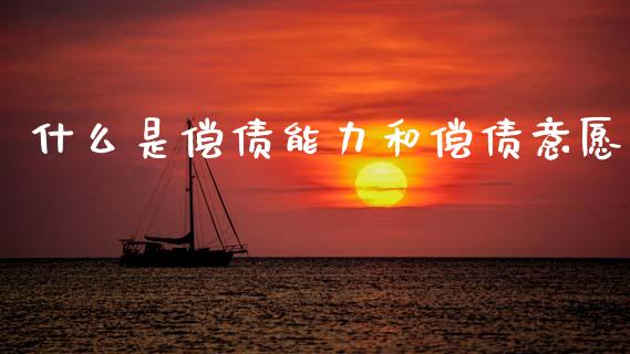 什么是偿债能力和偿债意愿_https://www.qmgjg.com_恒生指数期货_第1张