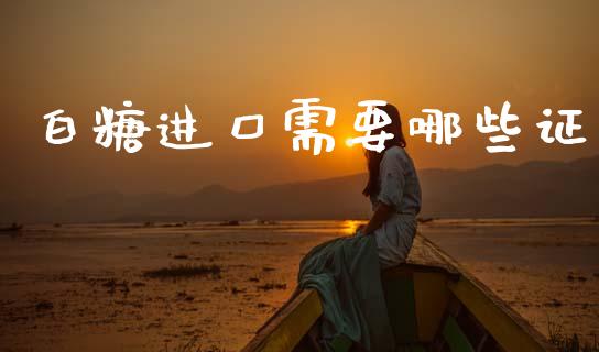 白糖进口需要哪些证_https://www.qmgjg.com_恒生指数期货_第1张