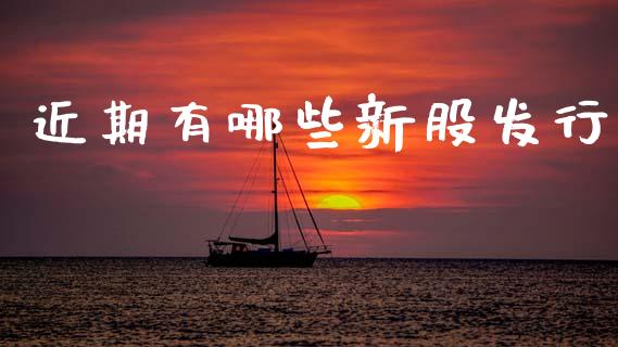近期有哪些新股发行_https://www.qmgjg.com_恒生指数期货_第1张