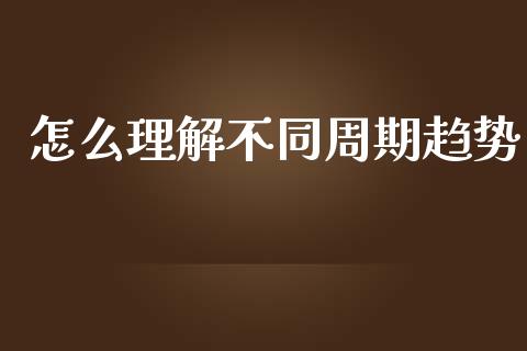 怎么理解不同周期趋势_https://www.qmgjg.com_恒生指数期货_第1张