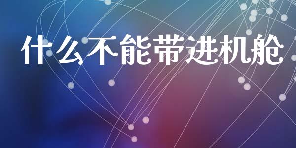 什么不能带进机舱_https://www.qmgjg.com_港股恒生指数_第1张