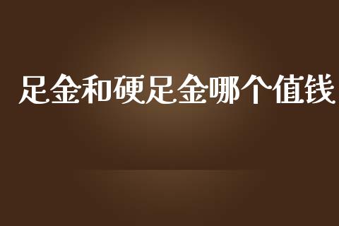 足金和硬足金哪个值钱_https://www.qmgjg.com_港股恒生指数_第1张
