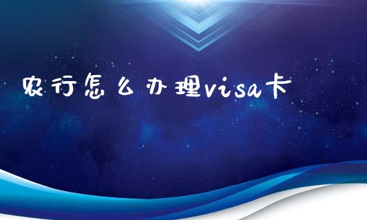 农行怎么办理visa卡_https://www.qmgjg.com_恒生指数是什么_第1张
