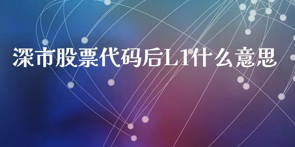 深市股票代码后L1什么意思_https://www.qmgjg.com_港股恒生指数_第1张