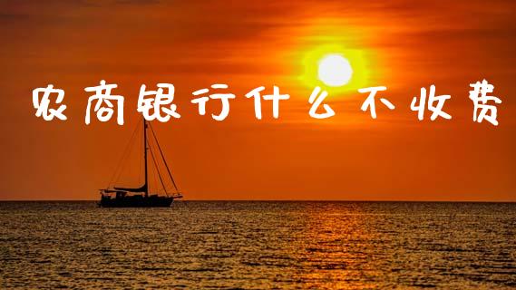 农商银行什么不收费_https://www.qmgjg.com_恒生指数是什么_第1张