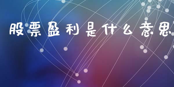 股票盈利是什么意思_https://www.qmgjg.com_恒生指数是什么_第1张