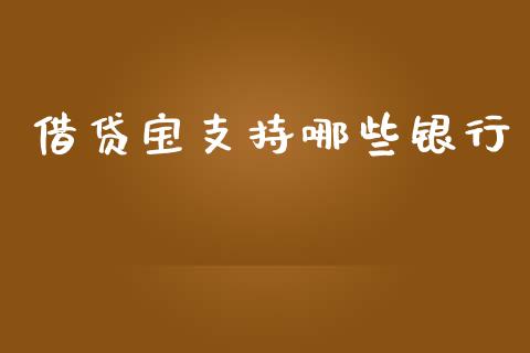 借贷宝支持哪些银行_https://www.qmgjg.com_恒生指数期货_第1张