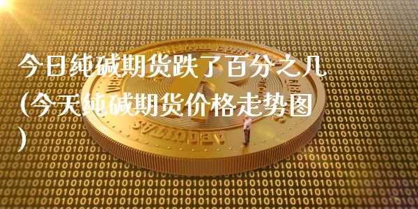 今日纯碱期货跌了百分之几(今天纯碱期货价格走势图)_https://www.qmgjg.com_恒生指数是什么_第1张