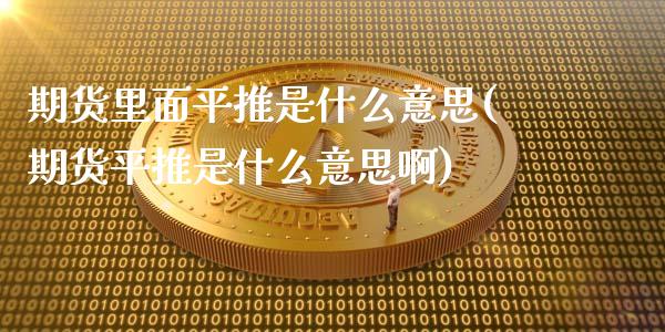 期货里面平推是什么意思(期货平推是什么意思啊)_https://www.qmgjg.com_恒生指数是什么_第1张