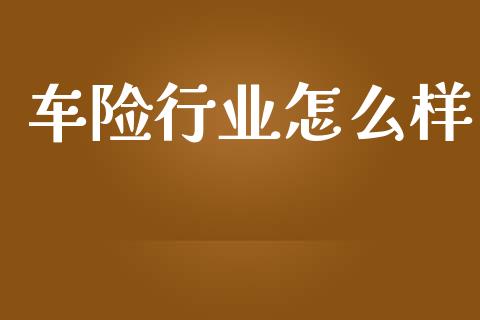 车险行业怎么样_https://www.qmgjg.com_香港恒生指数_第1张