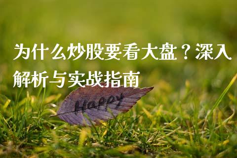 为什么炒股要看大盘？深入解析与实战指南_https://www.qmgjg.com_港股恒生指数_第1张